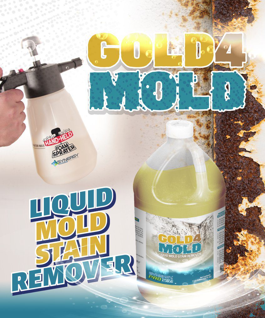 GOLD4 MOLD Concentrated Liquid Mold Stain Remover, 4gal/cs