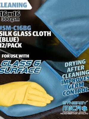 Silky Glass Cleaning Microfiber towel