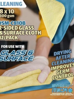 2-sided cleaning cloth for more versatility