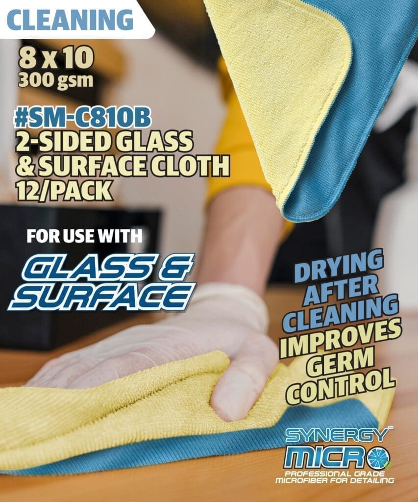 2-sided cleaning cloth for more versatility