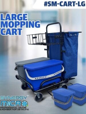 deluxe cart for mopping and cleaning.