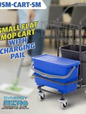 Mopping caddy for flat or pocket mops